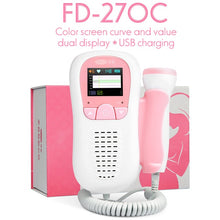 Load image into Gallery viewer, Cofoe Fetal Doppler Ultrasound Baby Heartbeat Detector Home Pregnant Doppler Baby Heart Rate Monitor Pocket Doppler monitor 3.0M